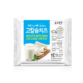 [동원] 덴마크 소와나무 고칼슘 치즈 270g 90매 (15매x6개), 6개