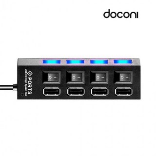허브 4구 USB 도코니, 단품, 상세페이지 참조
