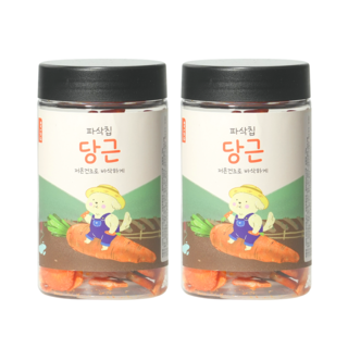 댕댕이연구소 강아지 디디랩 파삭칩 저온건조 과일 채소 간식, 2개, 50g, 당근
