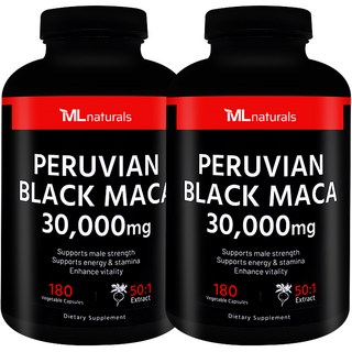 My Life [미국빠른직구] 마이라이프 내추럴스 페루비안 블랙 마카 30 000 mg, 180정, 2개