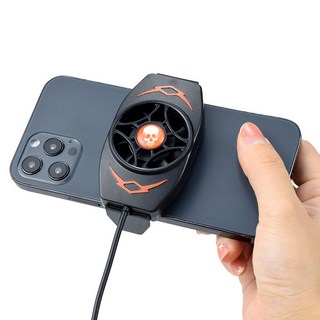 BlueWow R1 스마트폰 발열 쿨링팬 스마트폰 발열 쿨러, Black, 1개