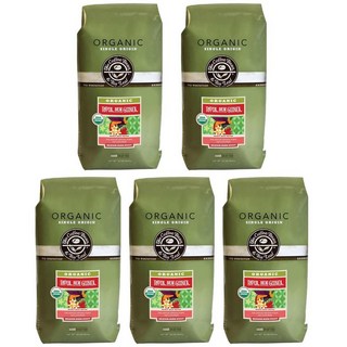 The Coffee Bean & Tea Leaf 커피빈 & 티리프 파푸아뉴기니 미디엄 다크 홀빈 원두커피, 5개, 907g, 홀빈(분쇄안함)