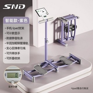 홈스윙보드 레그 슬라이드 전신 종아리 근력 스키머신 허벅지안쪽 다이어트, 1개, 카운팅 스탠드형 퍼플 조절 3단 1초