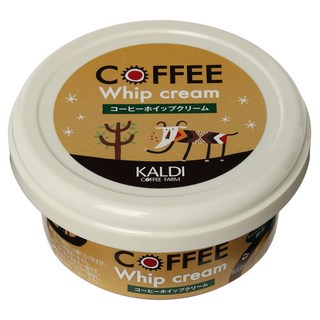 일본 KALDI 칼디 빵에 발라 먹는 커피 휩 크림 휘핑 크림 일본직구 빵 스프레드 크림, 1개, 110g