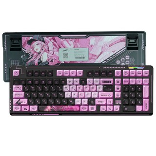 LINGBAO K98 한글 키보드 무선 기계식 키보드 한글 3모드 핫스왑 커스텀, Tri-mode, Ellinia-10000mAh