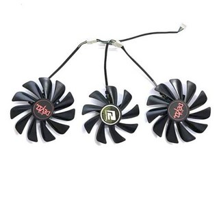 데빌 선풍기 DIY GPU RX6800XT Radeon RX 6700XT 6750XT 6800XT 6900XT 에 적합 95mm 85mm 4 핀 신제품, 1) 3 FAN, 1개