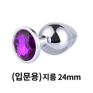 핑크바니 입문용 메탈 애널 플러그 소, 1개, 퍼플 대표 이미지 - 항문 기구 추천