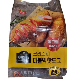 [트레이더스] 퀴진 크리스피 더블빅 핫도그 1.04KG 아이스박스(+아이스팩)포장, 1개