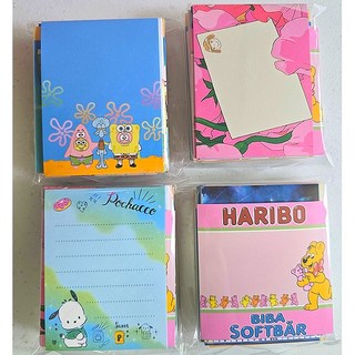 떡메모지 300장 (10장x30종류 총300장) 다꾸 인쇄소스티커 만화 애니 캐릭터