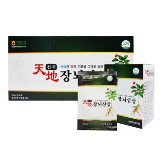 천지장뇌산삼 1BOX, 30개, 70ml