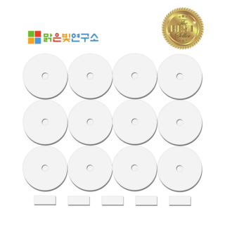맑은빛연구소 국산원단 미니건조기 필터 미닉스 로퍼 한일 한경희 히츠 신일 대우 외 호환용 의류먼지 강력흡착, 배기필터(원형) 12매 + 흡기필터(사각) 5매