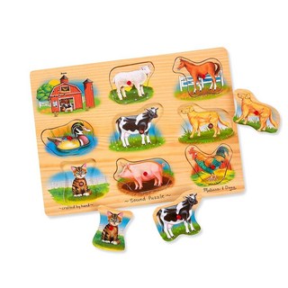 Melissa & Doug 농장 사운드 퍼즐 171125, Melissa & Doug 농장 사운드 퍼즐 17112