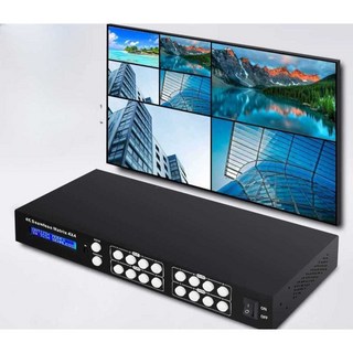비디오월 멀티뷰 스위치 심리스 비디오 매트릭스 스위처 4K 고화질 HDMI, 1개, HDMI 4입4출 미리보기