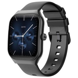 젤센 스마트워치 커브드워치 AI 인공지능 아몰레드 웨어러블 스마트 밴드 워치, GPS + 블루투스, 4.98cm, 블랙