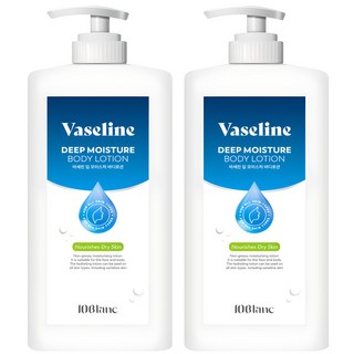 바세린 딥 모이스처 바디로션 1+1 대용량 고보습 텐블랑, 2개, 1000ml