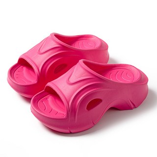 708090 캐주얼 블랙 통굽 7cm 키높이 슬리퍼