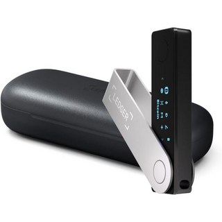 Ledger Nano Crypto 하드웨어 지갑Onyx Black + 케이스 암호화폐, 1개