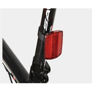 가벼운 자전거 미등 반사 경고등 핸들 도로 반사경, 1개, 레드 리어 라이트 30.4