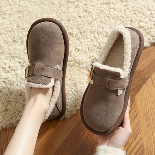 메르나뛰 캐주얼 버켄 기모 인조양털 모카신 플랫 단화 3cm ME1015