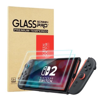 지니비 닌텐도 스위치2 리얼컬러 AR 초고화질 강화유리필름 세트