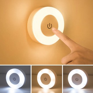 샛별그램 무선 USB 터치등 3가지색 밝기조절 붙이는 조명, 1개
