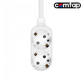콤팩트 접지 10A 2구 멀티탭 3m SHM-COM2, 1개