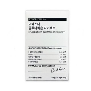 에스더포뮬러 여에스더 글루타치온 다이렉트 30매 x 5박스, 9.6g, 5개