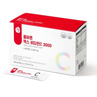 올바른 맥스 비타민C 3000 90포 1개, 270g