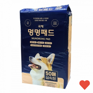 강아지배변용품 국제 멍멍 배변패드 50매 포장