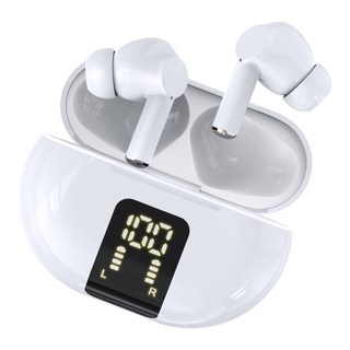 KLIFE 무선 블루투스 이어폰 ENC 노이즈 캔슬링 고음질 HiFi 커널형 버즈 프로, 화이트