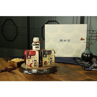 안동제비원 전통장 선물세트 (전통된장 + 찹쌀고추장 + 전통간장), 1개
