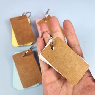 노트 수첩 미니링 메모카드 수첩형암기장, 블루