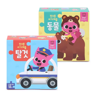 핑크퐁 아기 퍼즐 2종세트, 1개