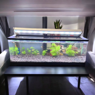 리비아쿠아 안깨지고 가벼운 신소재 60 와이드 슬림 2자 어항, 60와이드슬림 블랙