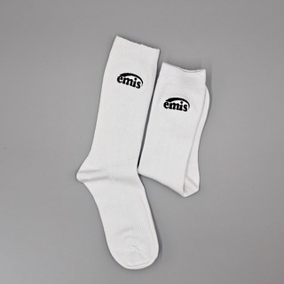 EMIS 이미스양말 뉴 로고 스티치 삭스 화이트 여성용 국내배송