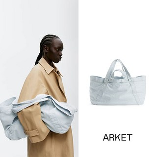 ARKET 아르켓 라이트 블루 데님 토트백
