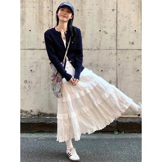 프랜치 임수정 러블리치마 화이트 롱스커트 하비 원피스 우아한 플리츠 여름