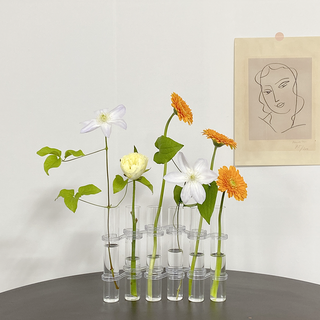 네르하 실린더 이케바나 체체 시험관 유리 화병