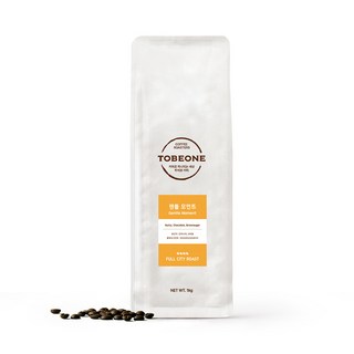 투비원커피 I 젠틀 모먼트(풀시티), 6개, 1kg, 홀빈(분쇄안함)