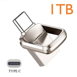 금속 USB 3 0 펜 드라이브 2TB 플래시 1TB 고속 펜드라이브 방수 휴대용 메모리 업그레이드, 1개