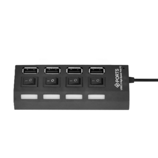 도코니 USB 4구 허브 LED 전원 무전원겸용, 2개