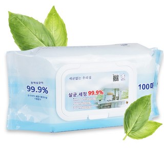 세균없는 티슈 100매, 1개