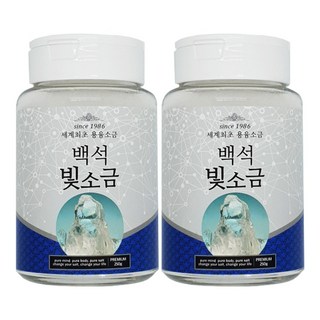 백석빛소금 1000도씨 용융소금 용기형250g x2개 불순물제로, 2개, 250g