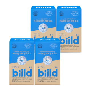 biild 빌드 프리미엄 슈퍼 곡물 푸드 테프 발효 효소, 30회분, 4박스