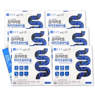 종근당 프리락토 마이크로바이옴 6박스(6개월분) 신프로바이오틱스 모유유래유산균, 5g, 180개