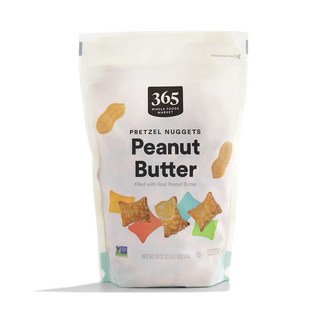 365 by Whole Foods Market Peanut Butter Pretzel Nuggets Whole Foods Market의 365 땅콩 버터 프레즐 너겟 18온, 510g, 1개