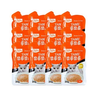 테비 쮸루쮸루 연어 30g 12개입/고양이간식, 12개
