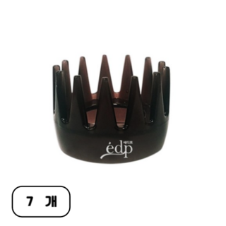 에디쁘 쁘띠 두피 괄사 마사지기, 7개, 블랙