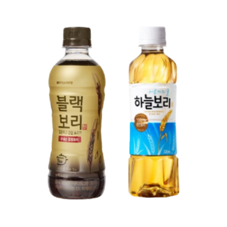 [한번에먹자쇼핑몰] 차 음료 2종 혼합세트 / 웅진 하늘보리 325ml 10개 + 하이트진로 블랙보리 340ml 10개 / 총 20개, 1개