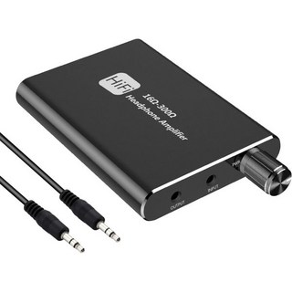 헤드폰앰프 베이스 헤드폰 기타 진공관 샤이어 앰프 2단 게인 스위치 모바일용 3.5mm 휴대용 앰프폰 PC 스테레오 오디오 입력 출력, 1개